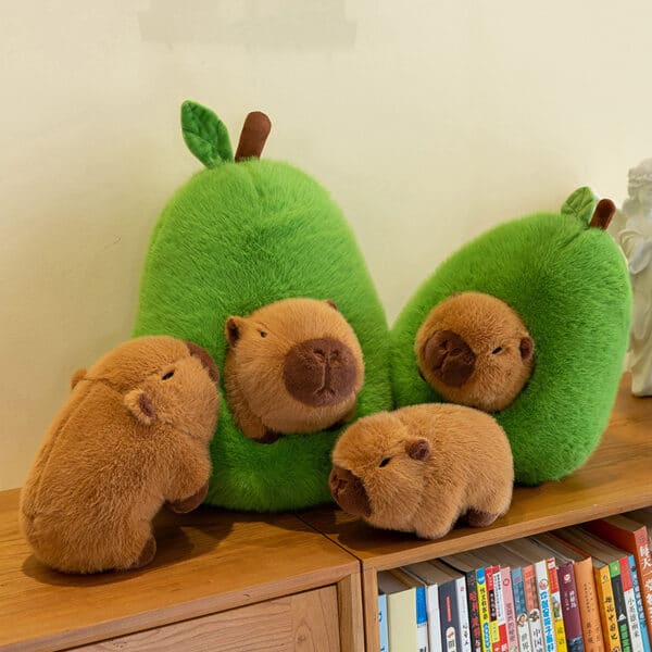 Capybara Plushy Toy Kawaii Avocado