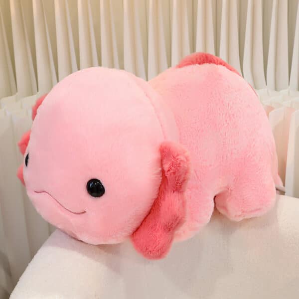 Large Axolotl Plush Toy Cute and Soft Pink Color