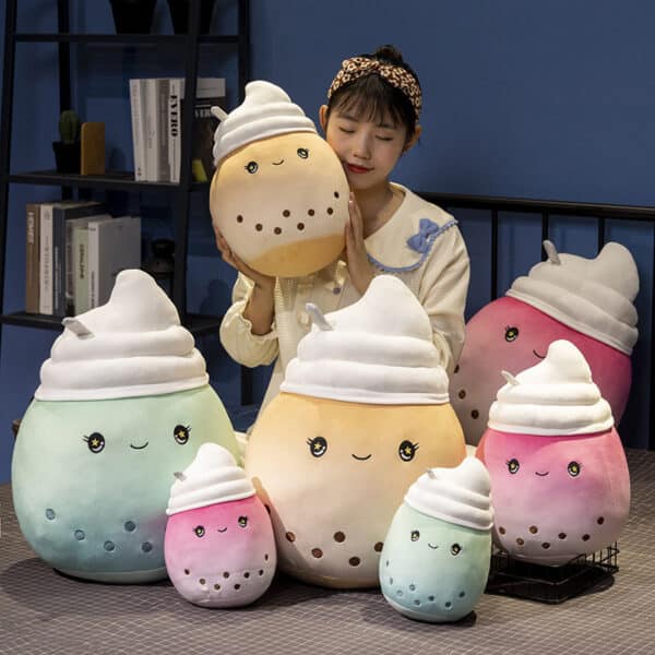 Ice Cream Boba Plush Toys (3 Flavors) cute kawaii