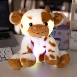 Glowing Cow Stuffed Animal LED Light Up