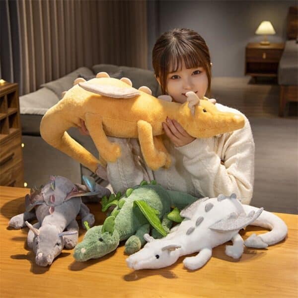 Yellow Dragon Plushie, Large and Small Sizes!