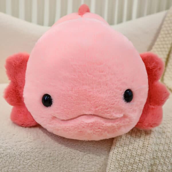 Large Axolotl Plush Toy Cute and Soft Pink Color