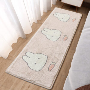 Cute Bunny Rug Pink Rabbit Carpet