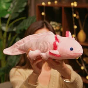 Pink Axolotl Stuffed Animal Kawaii Cute
