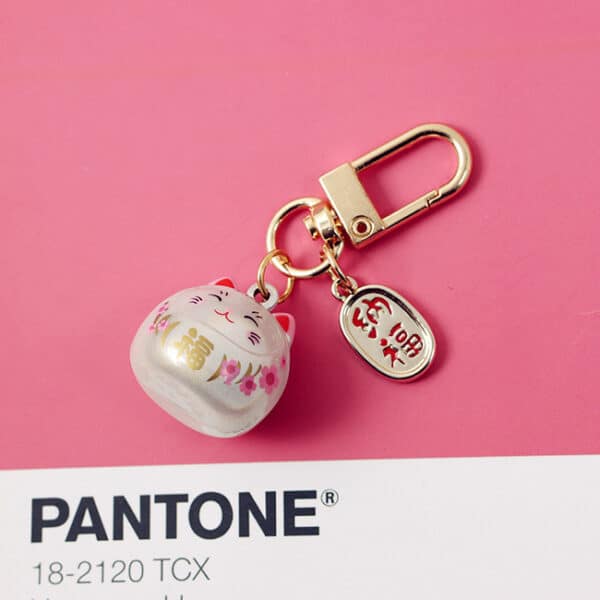 Japanese Cat Keychain Bell