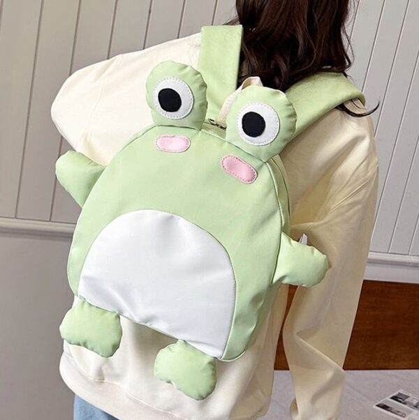 Kawaii Frog Backpack | Cartoon Design