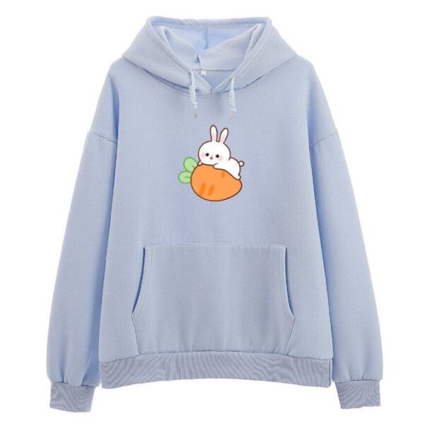 Carrot Bunny Hoodie Adorable Sweatshirt