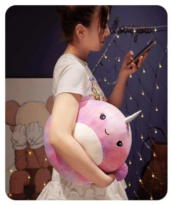 Round Unicorn Pillow Soft Toy