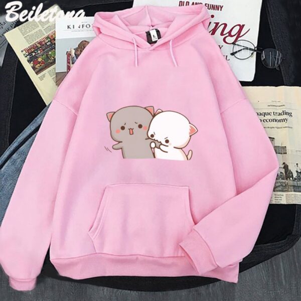 Pink Funny Cat Sweatshirt (+7 Colors), XS-XXXL