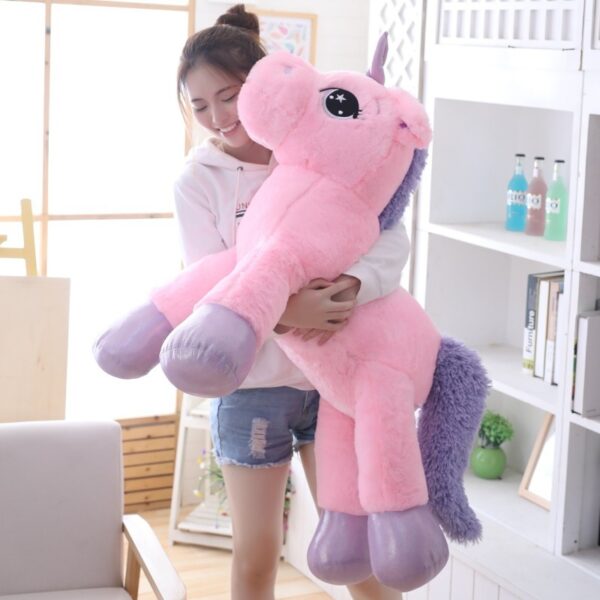 Cute Unicorn Plush Toy Purple Pink