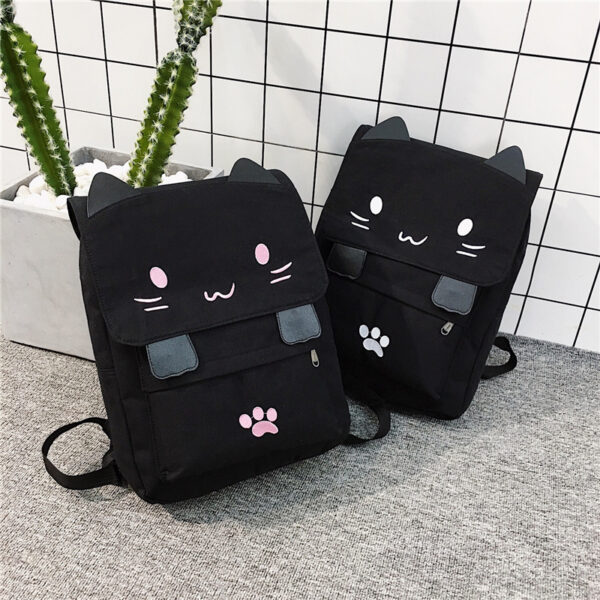 Cute Cat Backpack | Large School College Bag