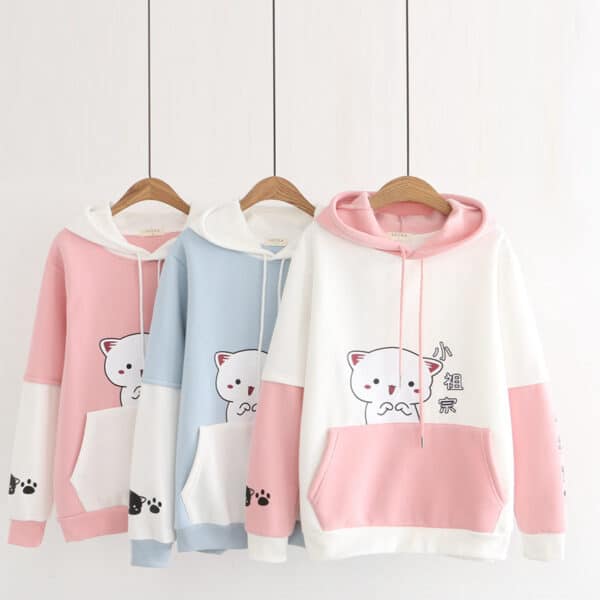 Kitten Hoodie Cute and Kawaii