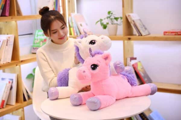 Cute Unicorn Plush Toy Purple Pink