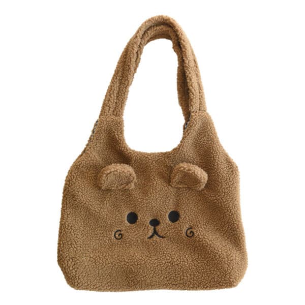 Bear Tote Bag Cute Plush Handbag