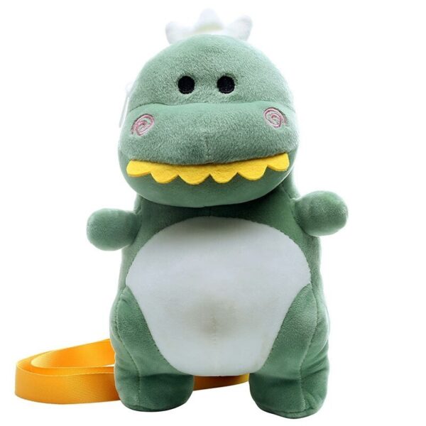 Cute Dinosaur Bag | Green Plush Dino Purse