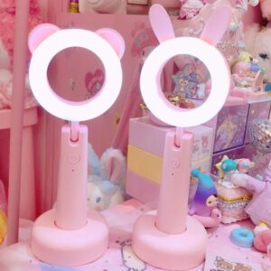 Kawaii Bunny Ring Light | Cute Makeup Lighting