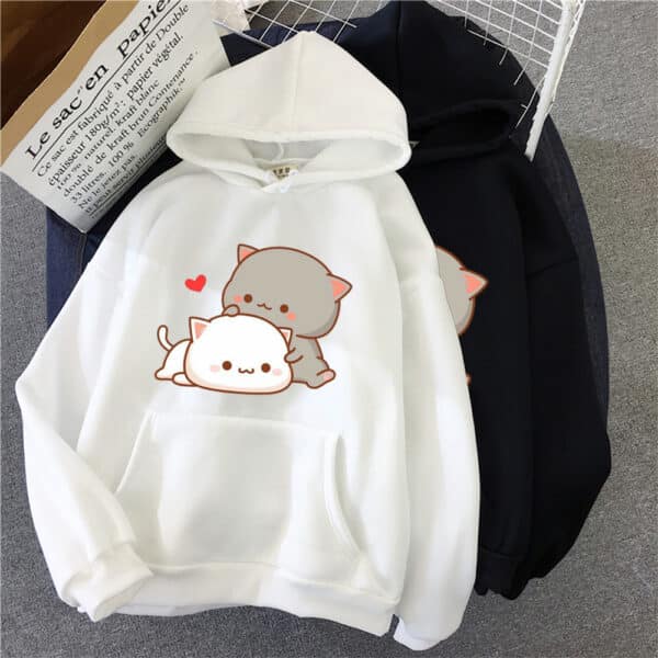 Peach and Goma Hoodie | Cute Peachcats (6 Colors!)