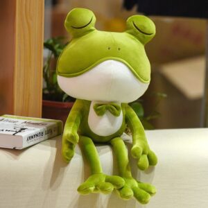 Frog Stuffie Toad with Bow