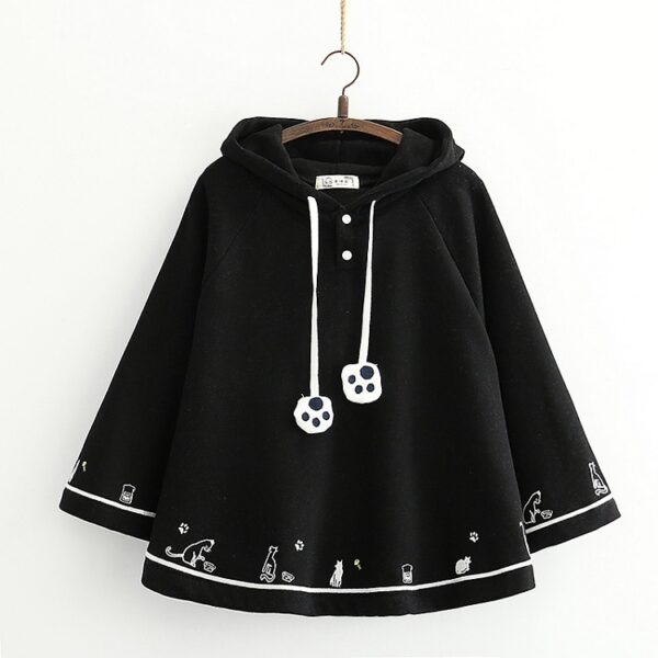 Cat Cape Coat Hoodie Sweatshirt | Special Edition