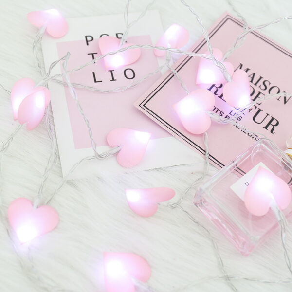 Heart String Lights Kawaii LED Decor