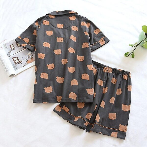 Bear Pyjamas Cute Two Piece | Short Sleeves