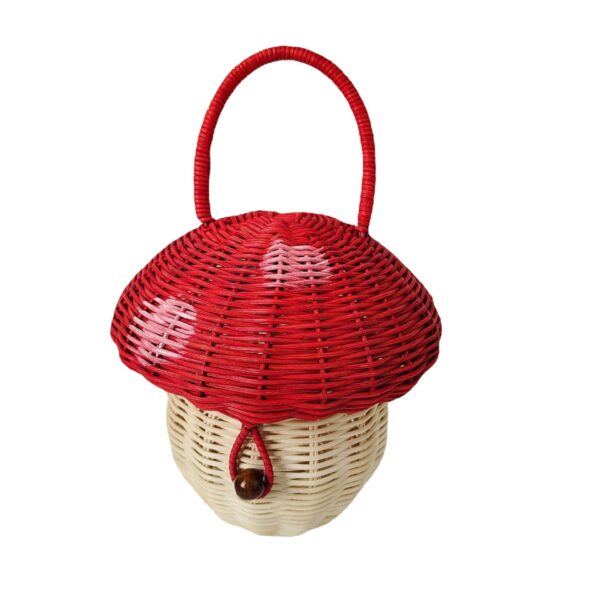 Rattan Mushroom Bag | Handmade Woven