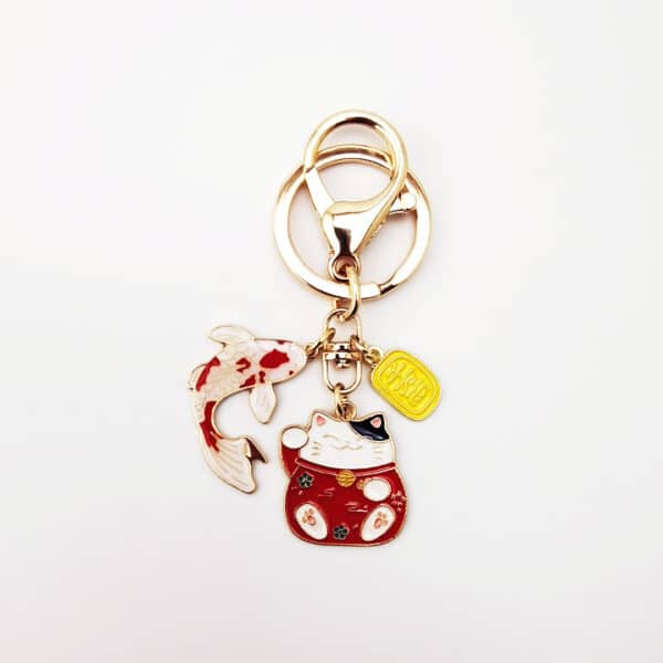 Maneki Neko Keychain | The Japanese Cat for Good Luck