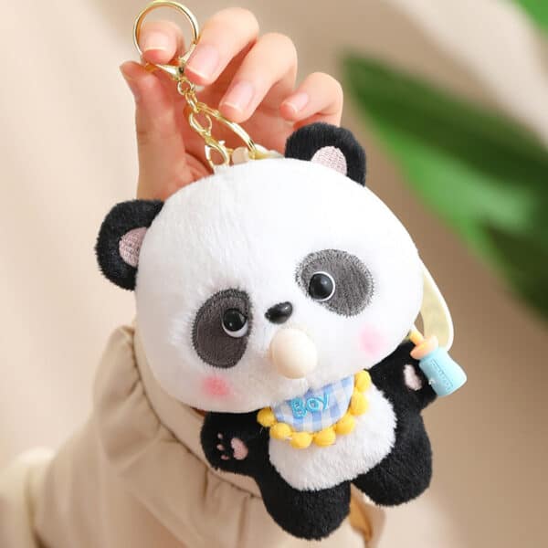 Plush Panda Keyring Kawaii Bubble Squish