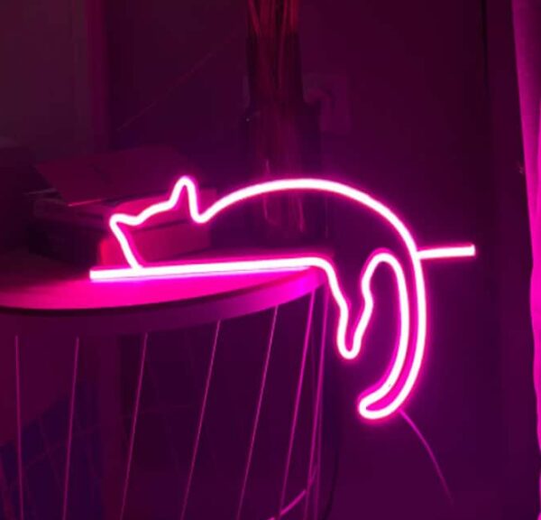 Cat Neon Sign Light | LARGE LED Decorative Sign