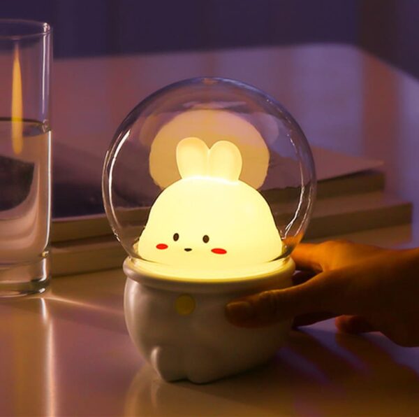 Space Bunny Astronaut Rabbit Night Light