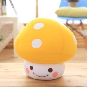 Yellow Mushroom Plush Toy Adorable