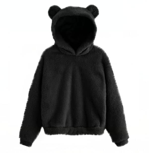 Hoodie with Bear Ears | Cute Plush Fabric (3 Colors!)