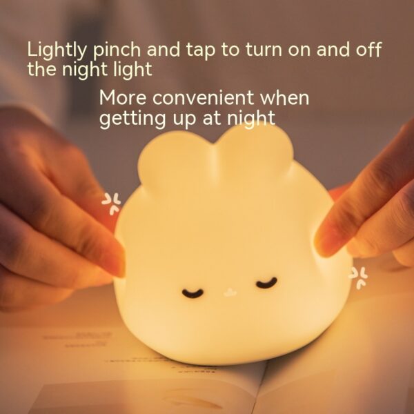 USB Cute Rabbit Silicone Lamp for the Night