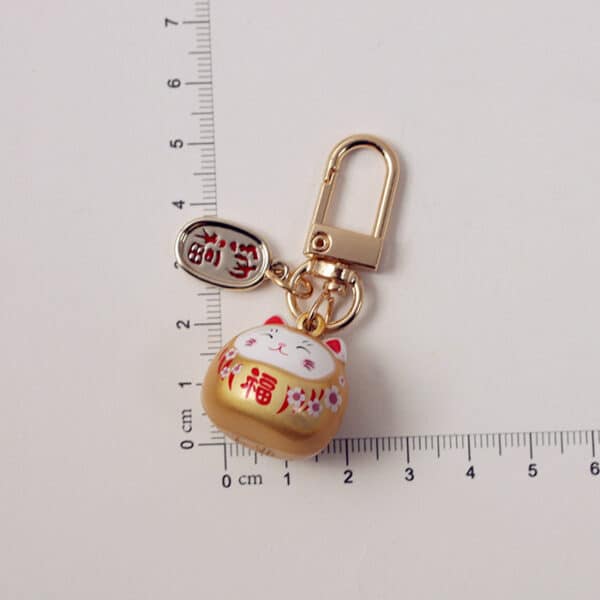 Japanese Cat Keychain Bell