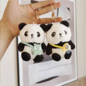 Cute Panda Plush Keychain