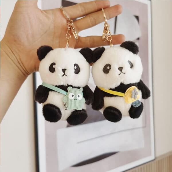 Cute Panda Plush Keychain