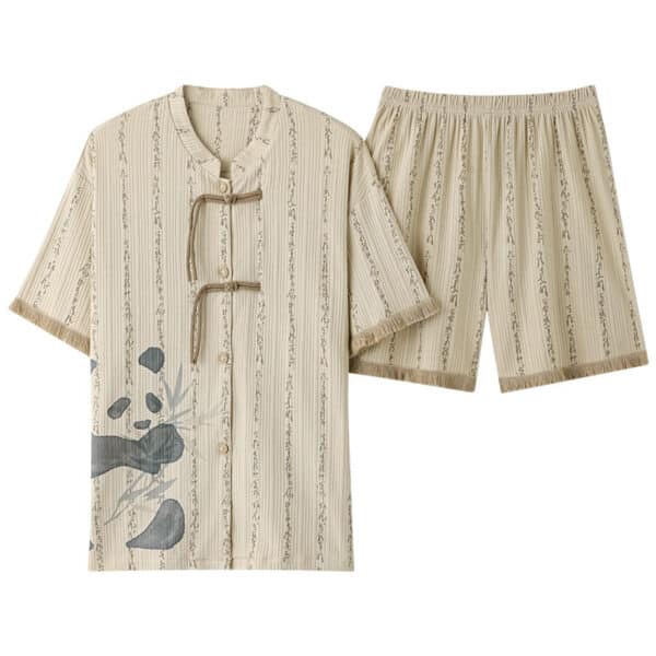 Short Panda Pyjama Set Japanese Style