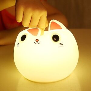 Cute Round Cat Soft Lamp