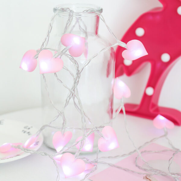 Heart String Lights Kawaii LED Decor