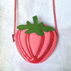 Pink Strawberry Evening Purse | Vegan Leather