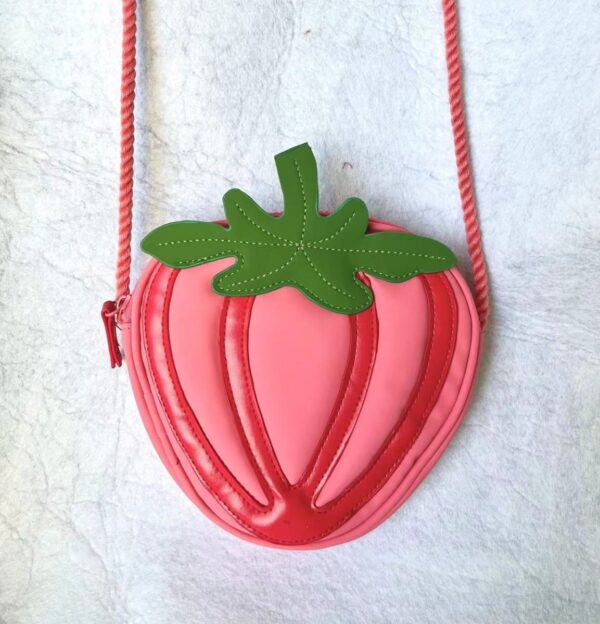 Pink Strawberry Evening Purse | Vegan Leather