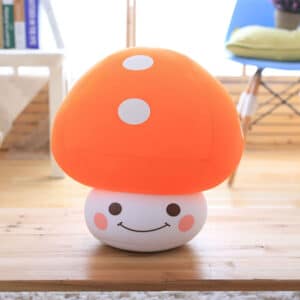 Orange Mushroom Plushie Toy
