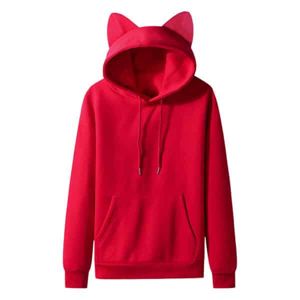 Cat Ear Hoodie Cute Womens Pink (+3 Colors)