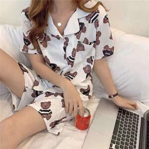 Teddy Bear Pajamas Set Short Sleeved | M-L-XL-XXL