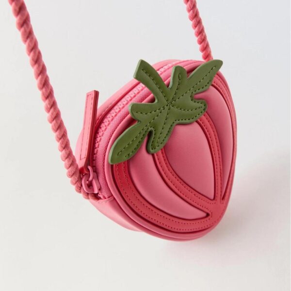 Pink Strawberry Evening Purse | Vegan Leather