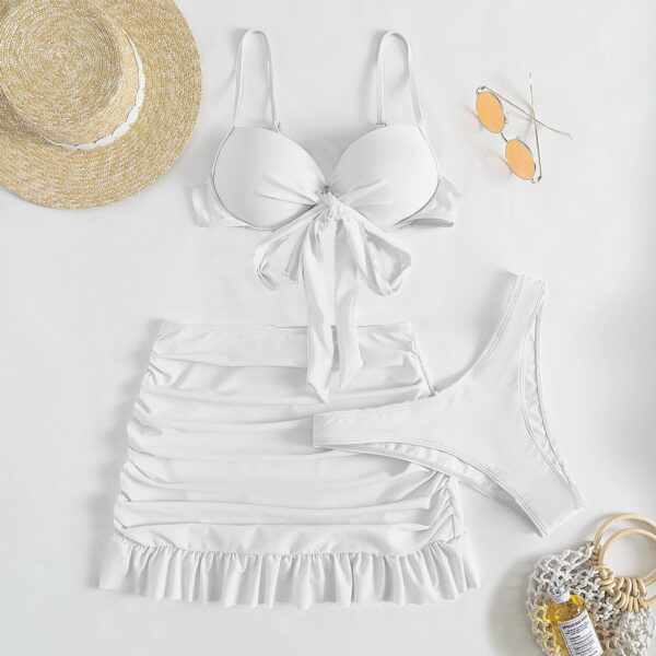 Kawaii Bikini with Skirt | Push up 3 Piece Set