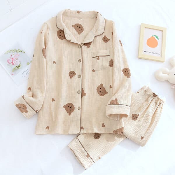 Long Sleeve Bear Pajama Set | M-L-XL