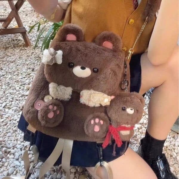 Cute Bear Bag Kawaii Plush | Large Capacity