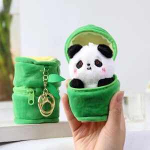 Panda Bamboo Keychain Plushie