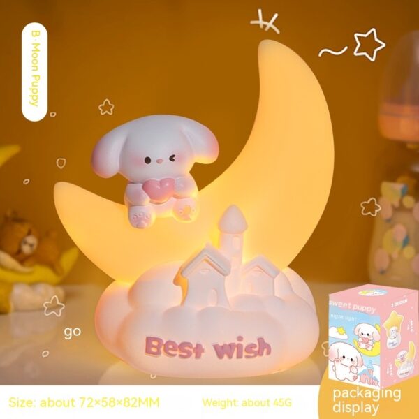 Moon Puppy Night Lamp | Kawaii Style